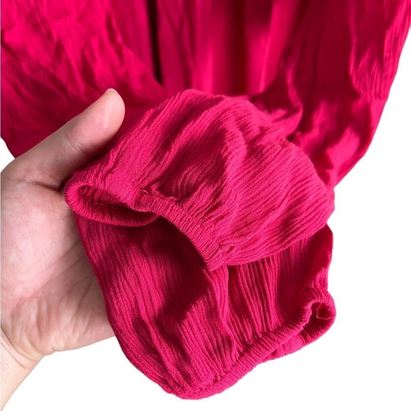 Torrid • Crinkle Gauze Crochet Detail Top - Picture 10 of 11